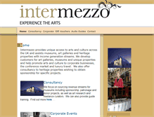 Tablet Screenshot of intermezzo-arts.com